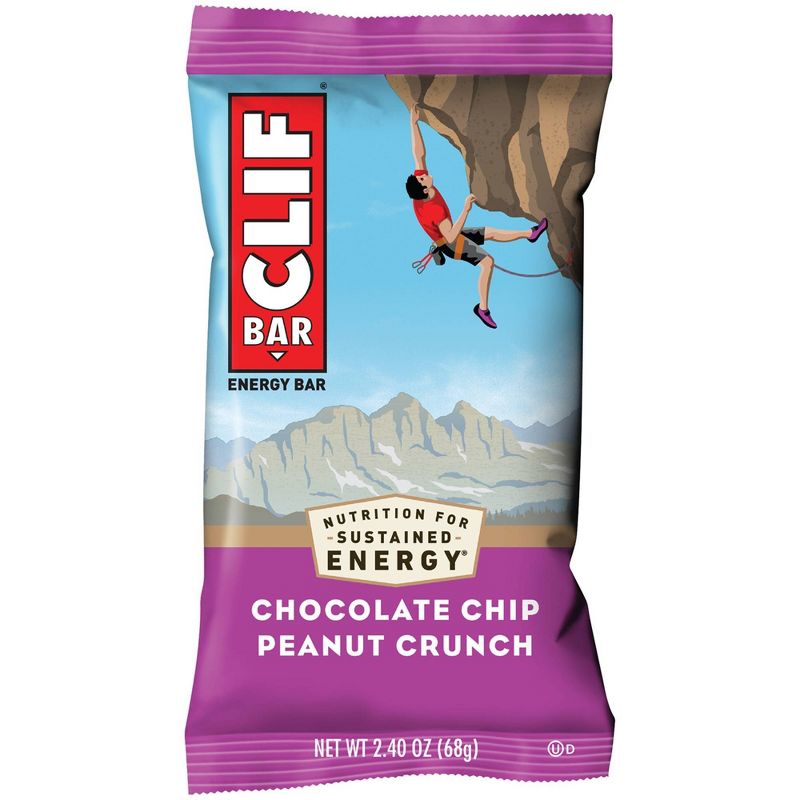 CLIF Bar Chocolate Chip Peanut Crunch Energy Bars - 6ct
