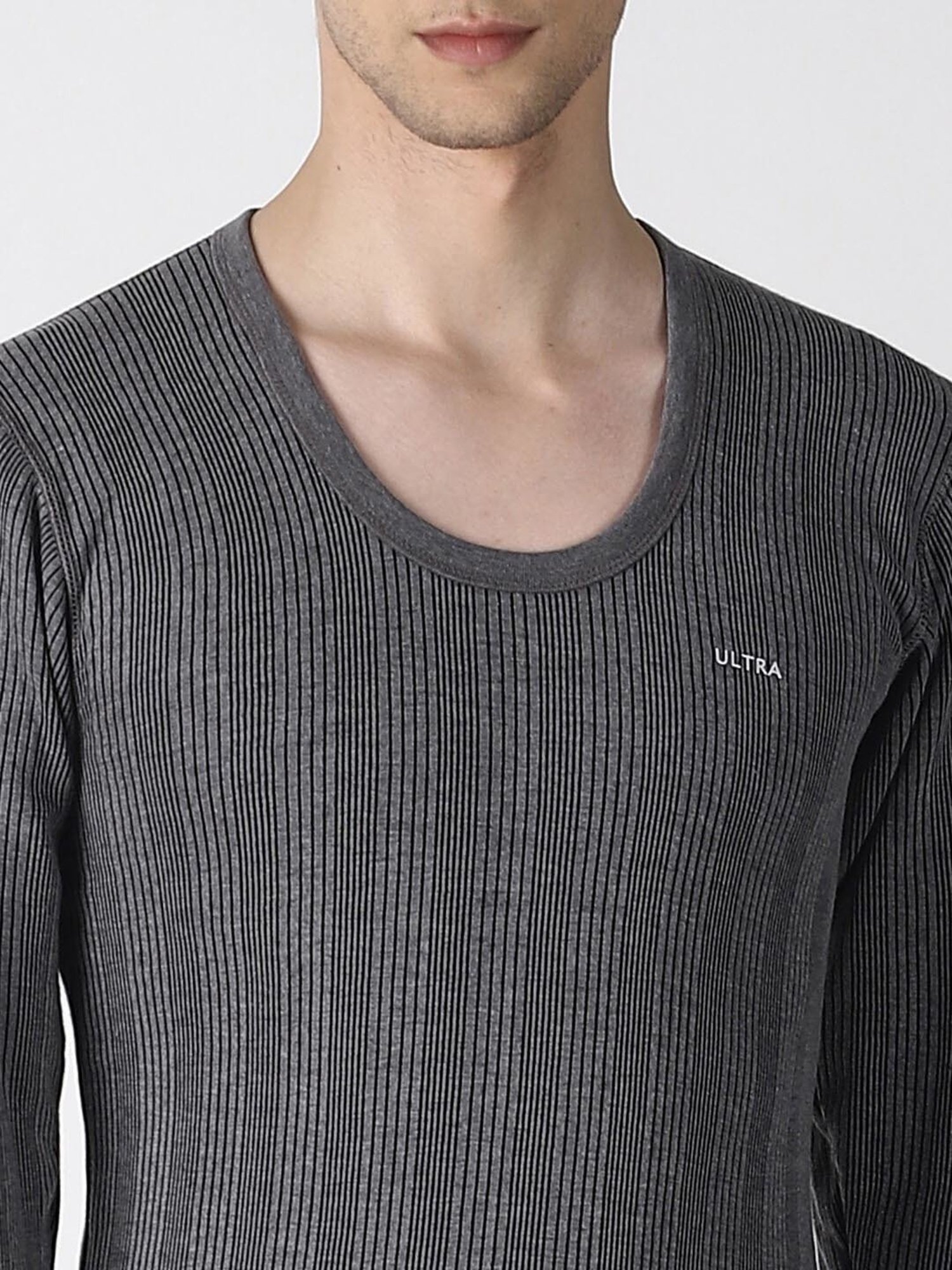 Dollar Grey Striped Thermal Top