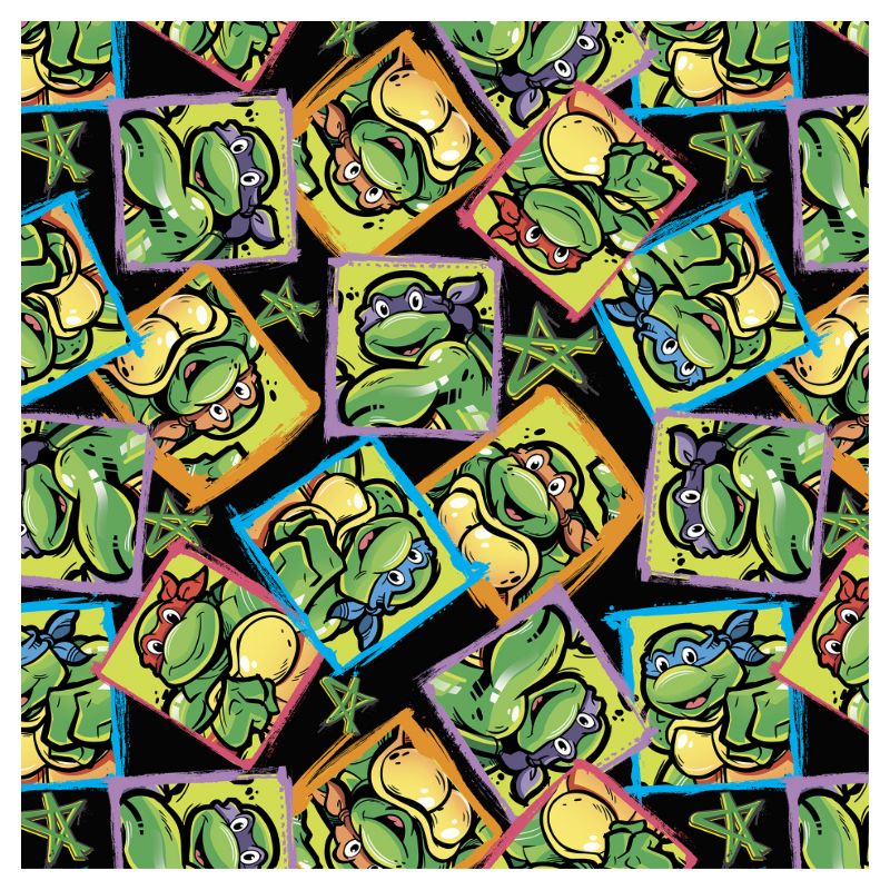 Turtles And Stars Fleece Fabric by the Yard