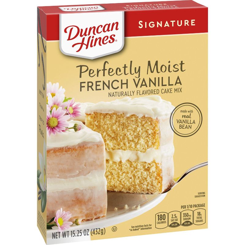 Duncan Hines Moist Deluxe French Vanilla Premium Cake Mix - 15.25oz