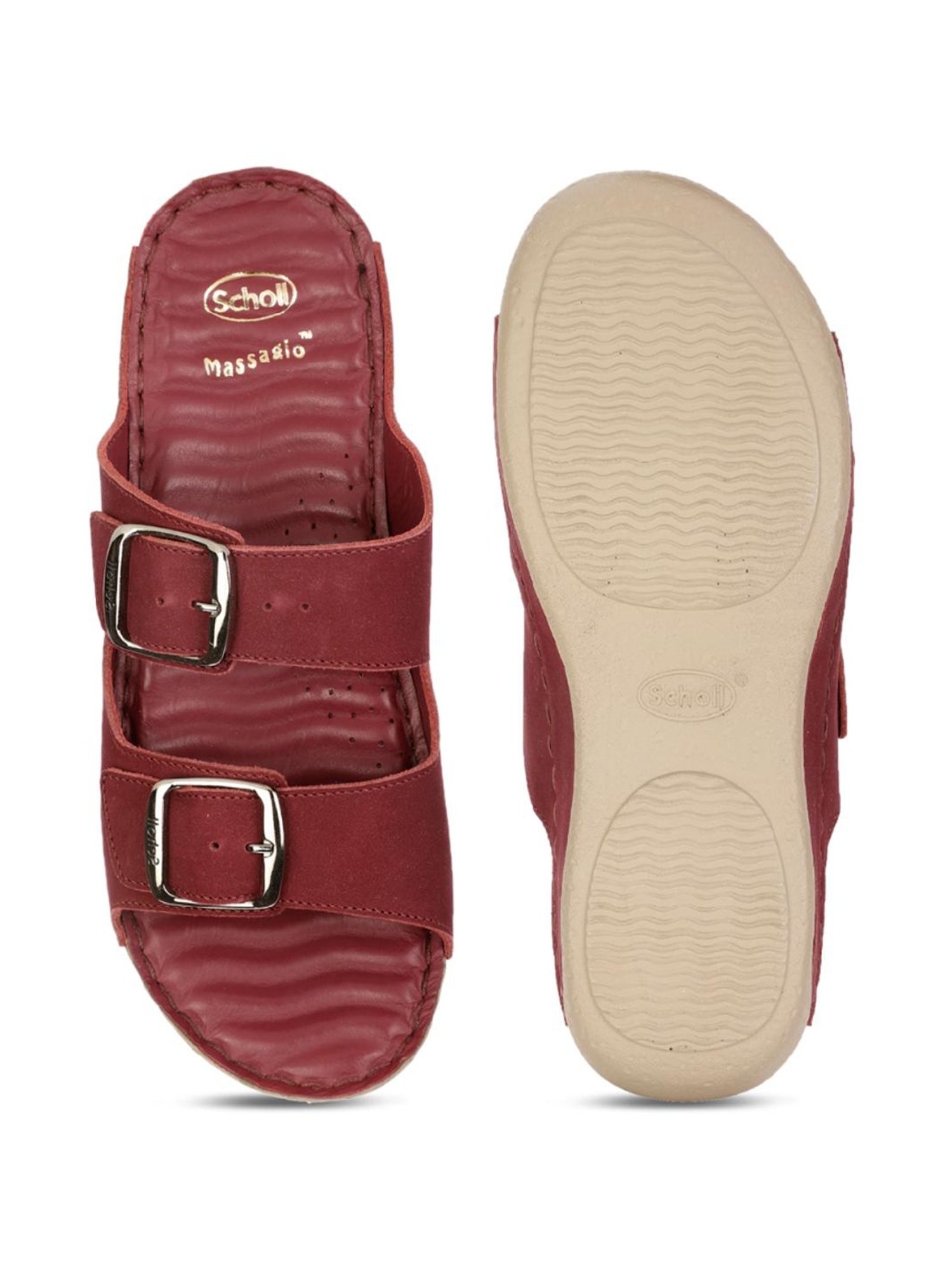 Scholl by Bata Women's Red Slide Sandals