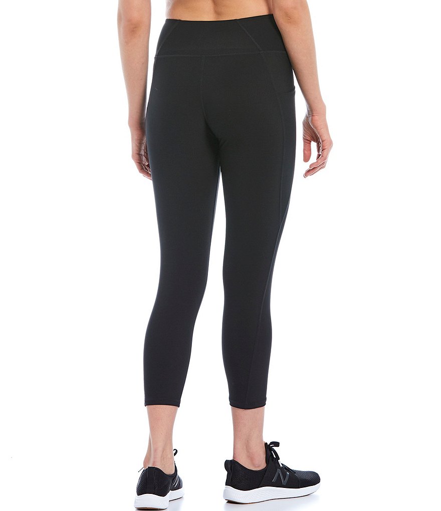 Kinesis Mid Rise Moisture Wicking Side Pocket Crop Leggings