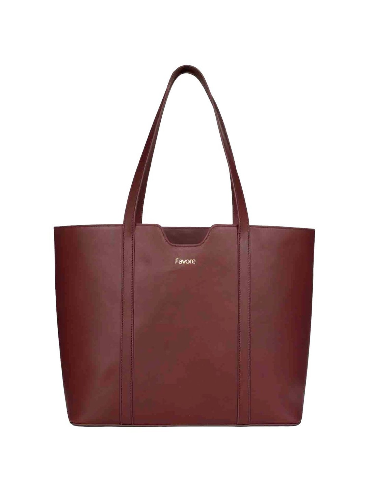 Saint G Maroon Solid Medium Shoulder Handbag