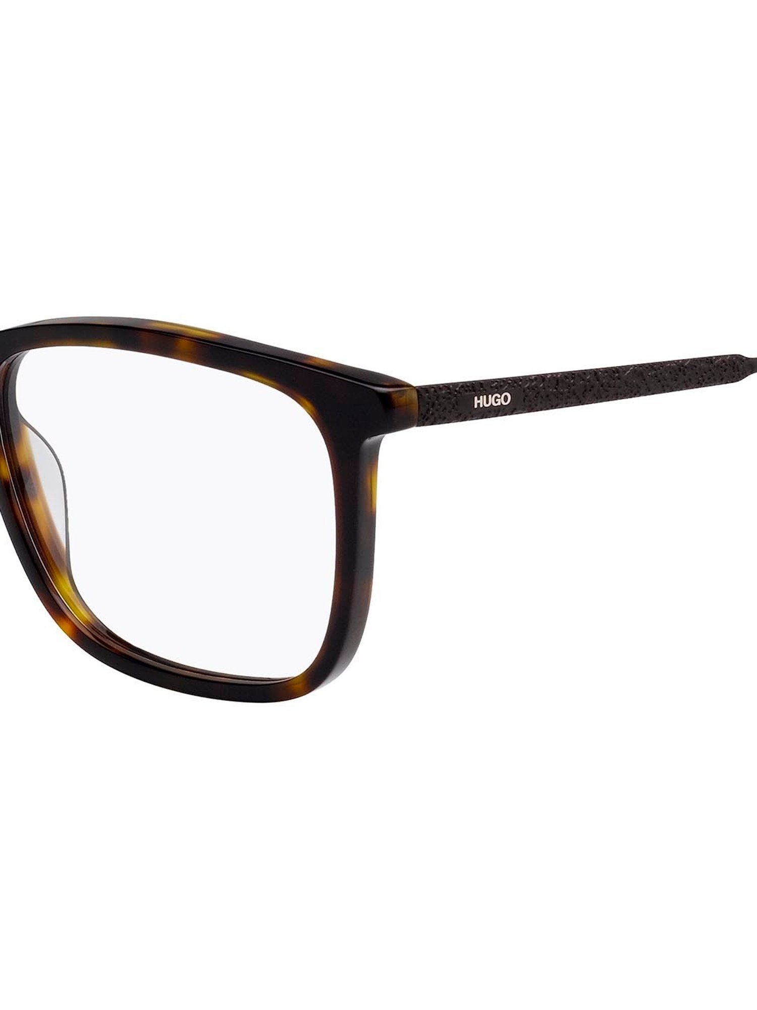 HUGO Brown Rectangular Eye Frames for Men