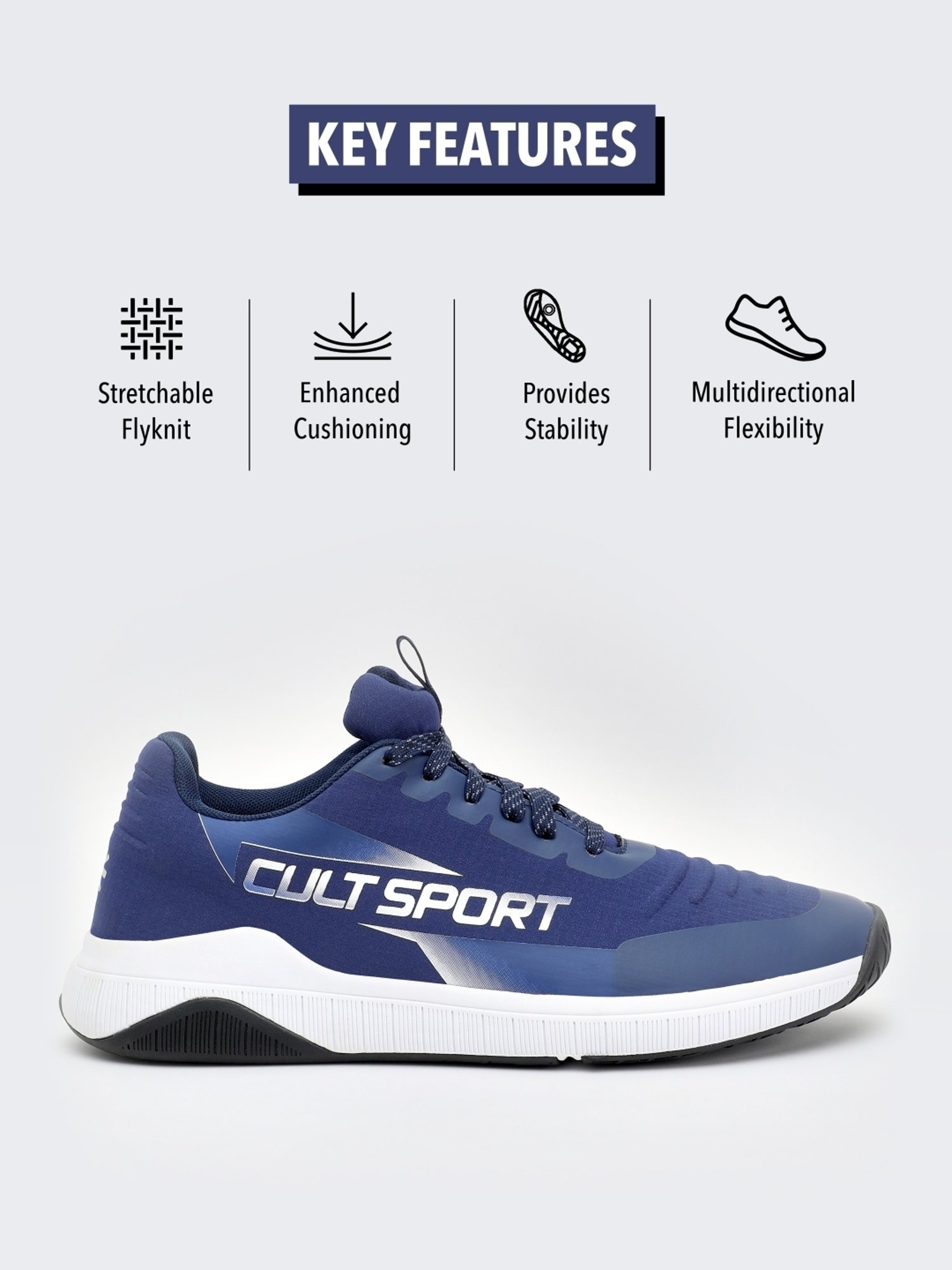 Cultsport Men's X1 Navy Running Shoes