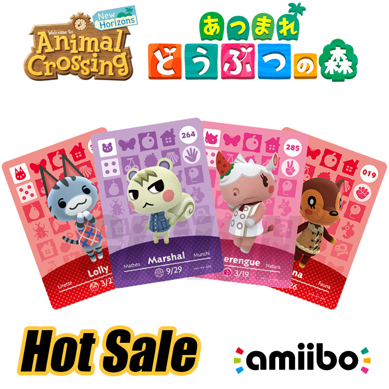 Series 1-4 Full Set Animal Crossing Game Villager Amiibo Card for Nintendo Switch