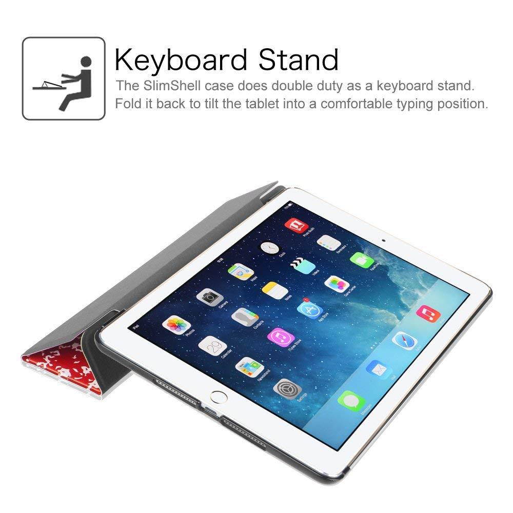 Fintie iPad Air 2 Case - [SlimShell] Ultra Lightweight Stand Smart Protective Cover with Auto Sleep/Wake Feature for Apple iPad Air 2, Composition Book Red