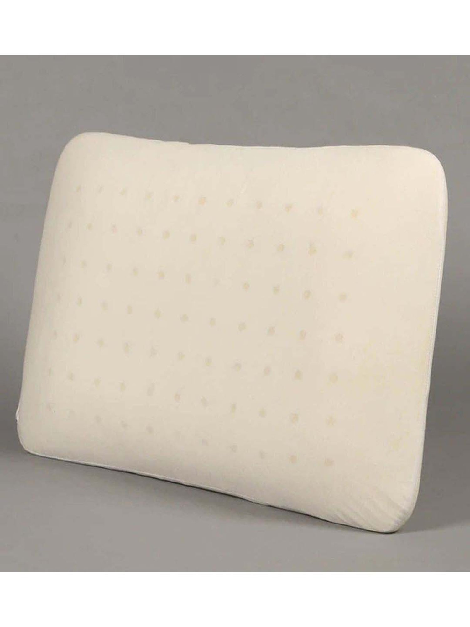 MFD HOME Furnishing Premium Cotton Off White Eva Memory Foam Pillow - Set of 1