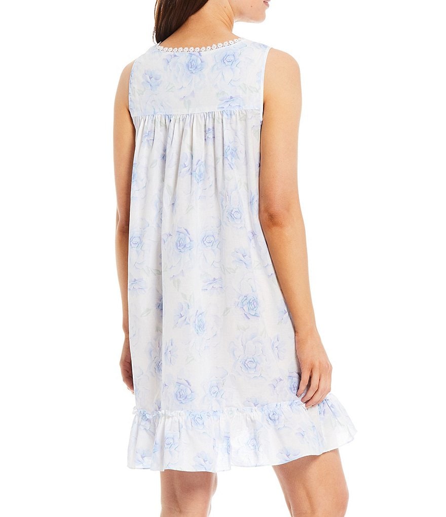 Papinelle Dot Print Modal Pleat Front Nightgown