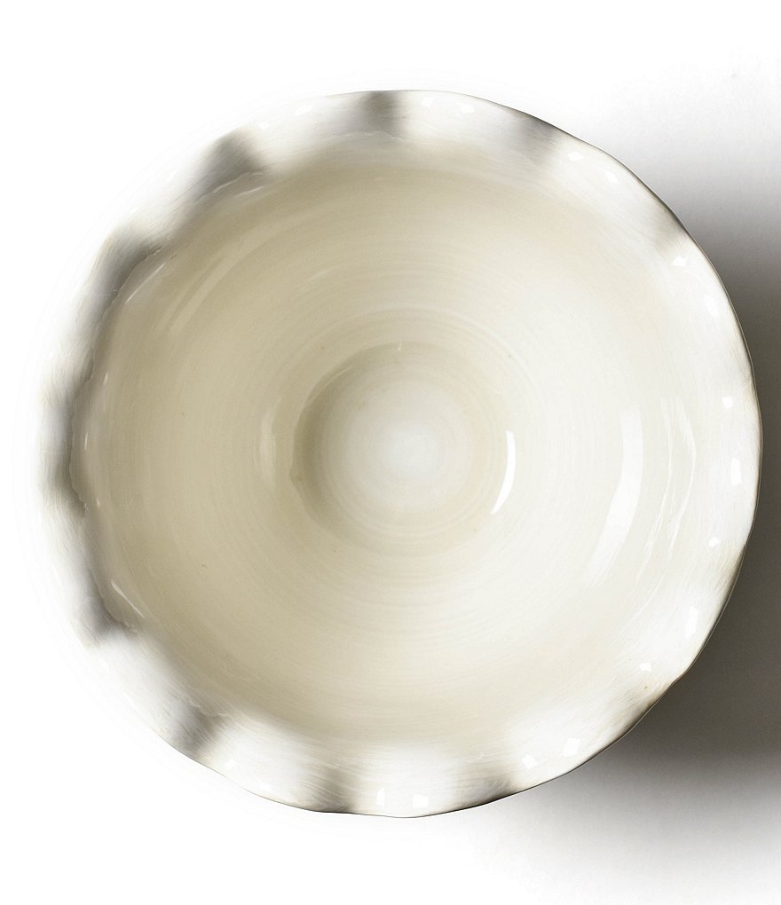 Coton Colors Signature White 9#double; Ruffle Bowl