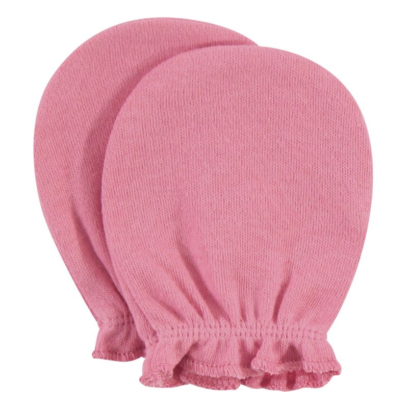 Luvable Friends Baby Cotton Scratch Mittens 4pk, Owl, One Size