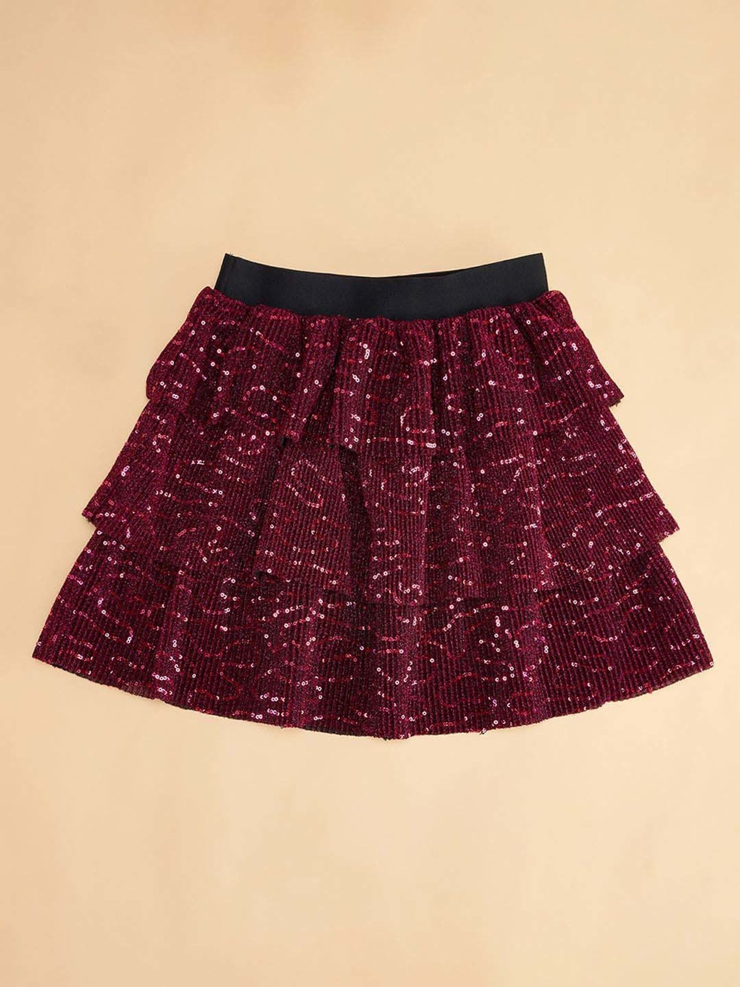 Angel & Rocket Kids Pink Floral Print Skirt