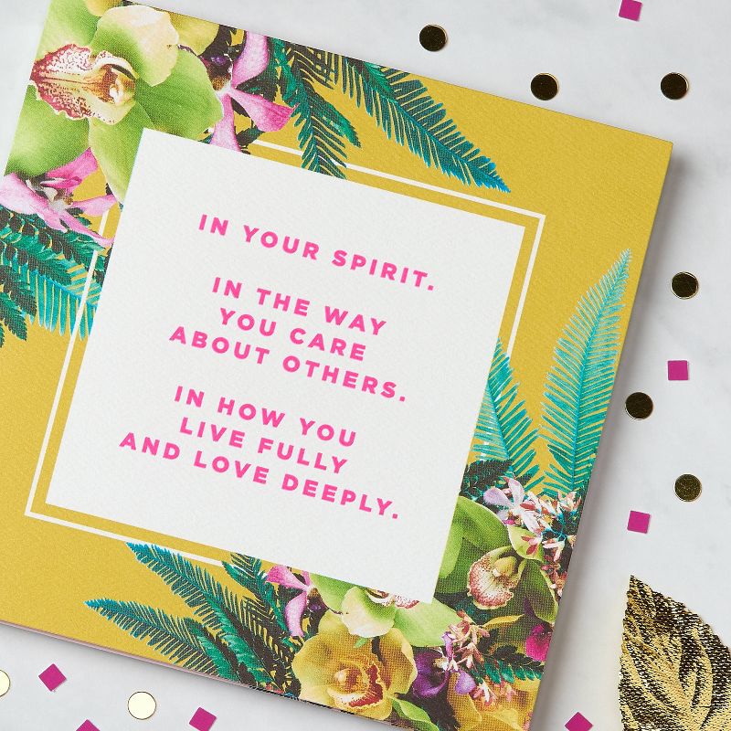 Floral Print Birthday Card