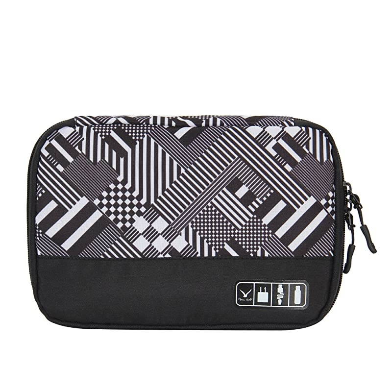 Travel Universal Cable Organizer Electronics Accessories Cases Various USB Phone Charger Cable Monochrome