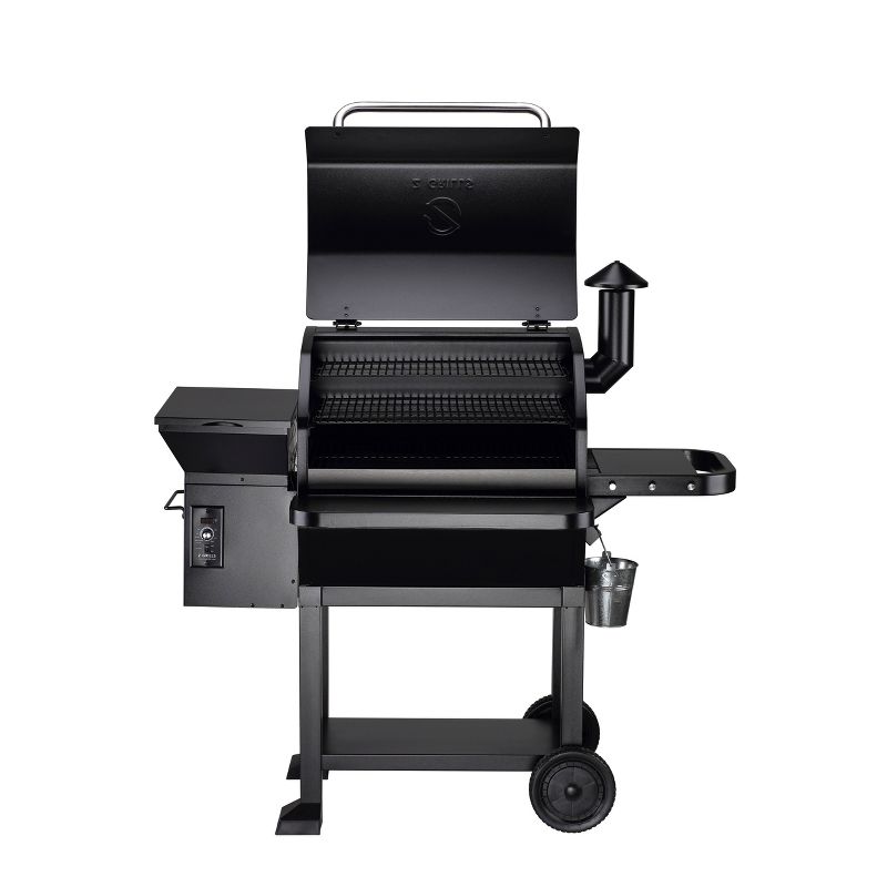 Z Grills Black Elk ZPG-10002B Wood Pellet Grill and Smoker 7-in-1 BBQ Grill