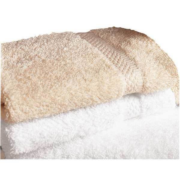MARTEX BRENTWOOD T9912-ECRU Wash Towel,Cotton,Ecru,1-1/2 lb.,PK12
