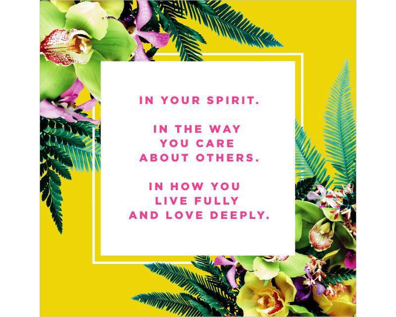 Floral Print Birthday Card