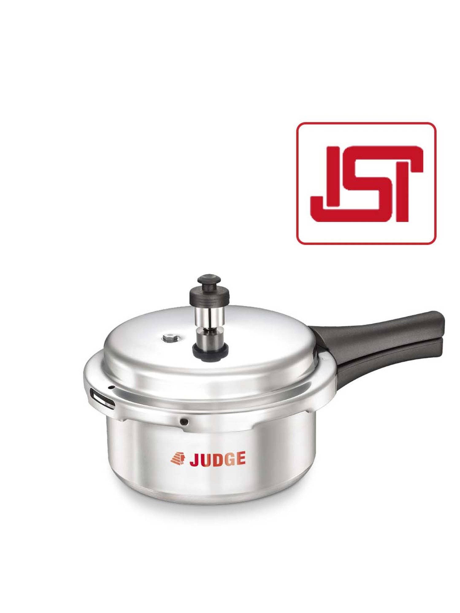 JUDGE Silver Aluminium 22 cm Non-Induction Base Outer Lid Pressure Cooker (2 L) - Set of 1