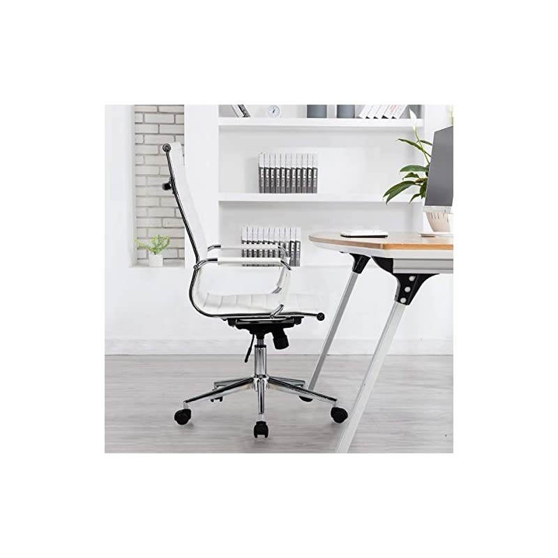 Vibrant Black and Chrome Swivel Task Office Chair with Tractor Seat
