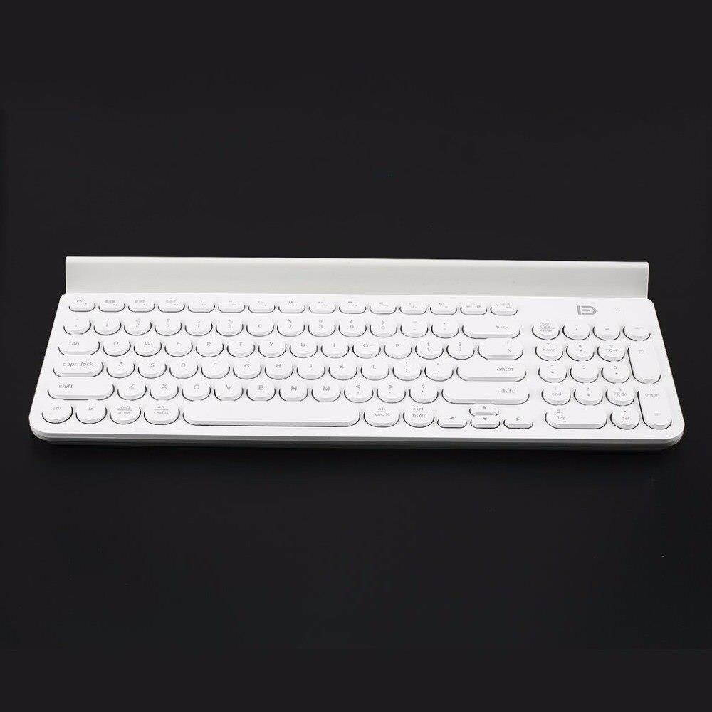 FD Fashion Multi-Platform Tablet Wireless Bluetooth keyboard With 96 Keys and Tablet Stand for Smart Phone/PC