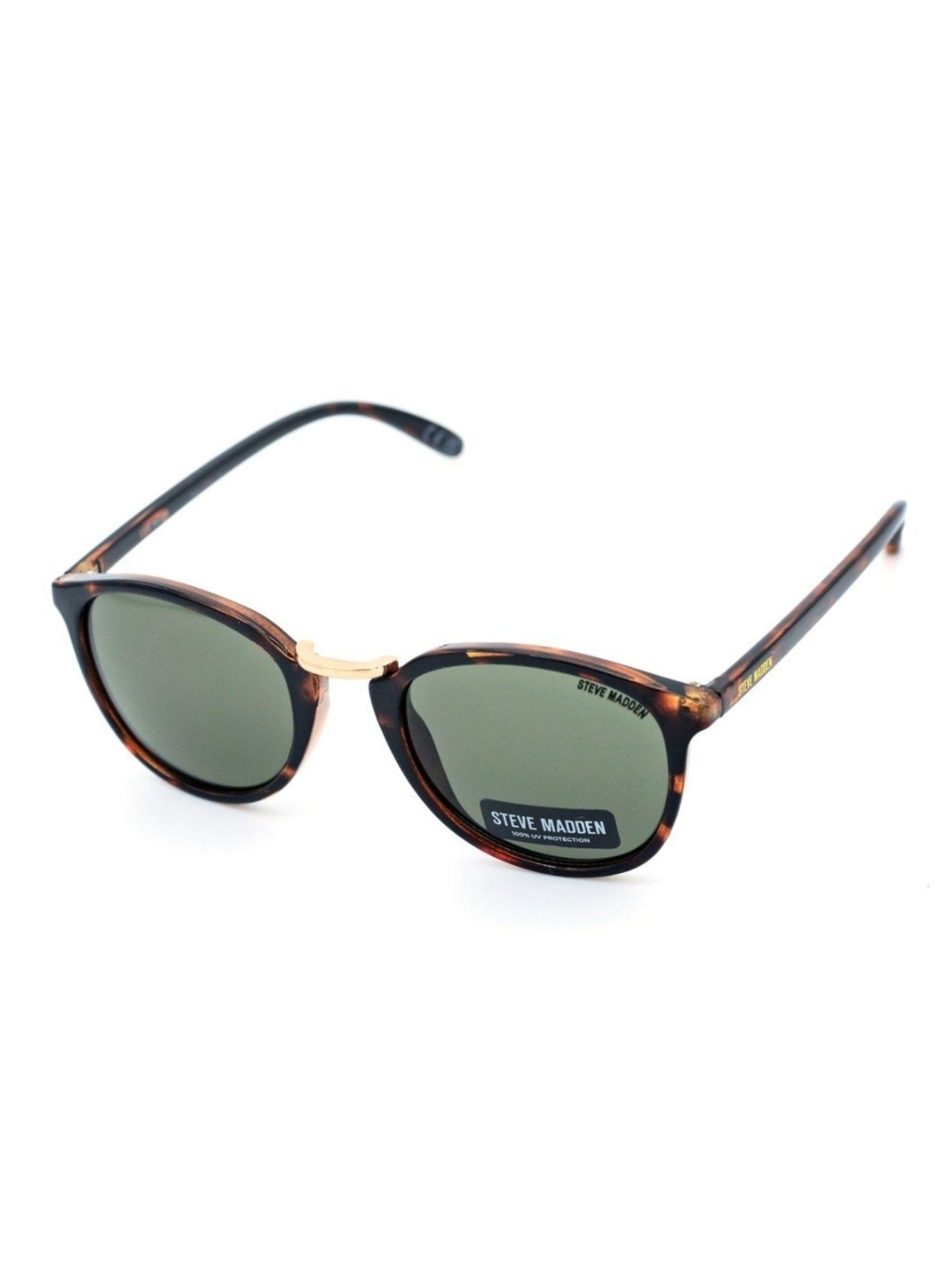 STEVE MADDEN Green Round UV Protection Sunglasses for Men
