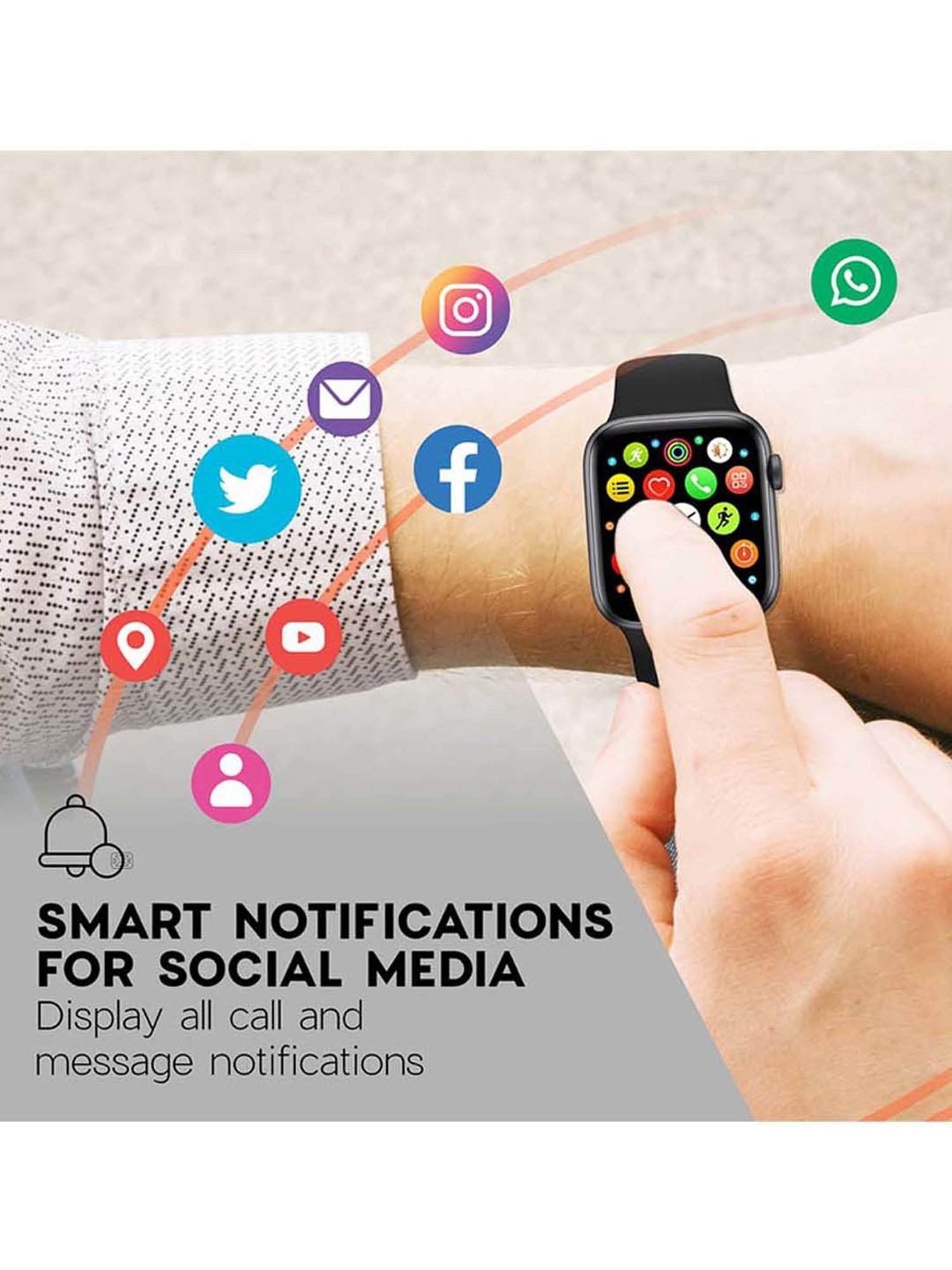 I Kall W1 Smartwatch (Black)