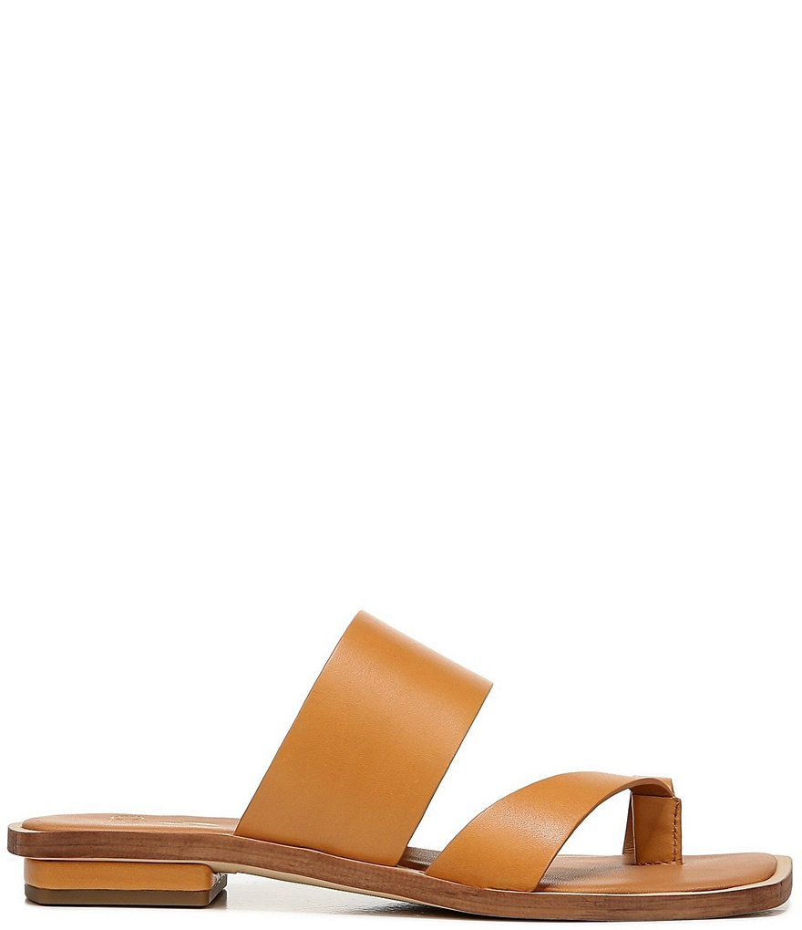 Sarto by Franco Sarto Ediana Leather Toe Ring Square Toe Sandals