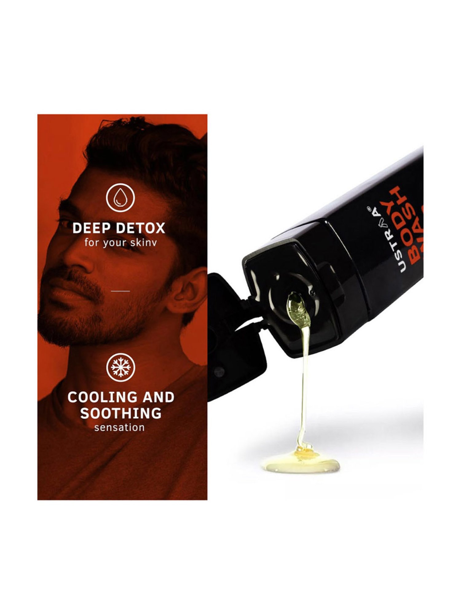 Ustraa Ayurvedic Beard Growth Oil & Hair Growth Vitalizer Combo