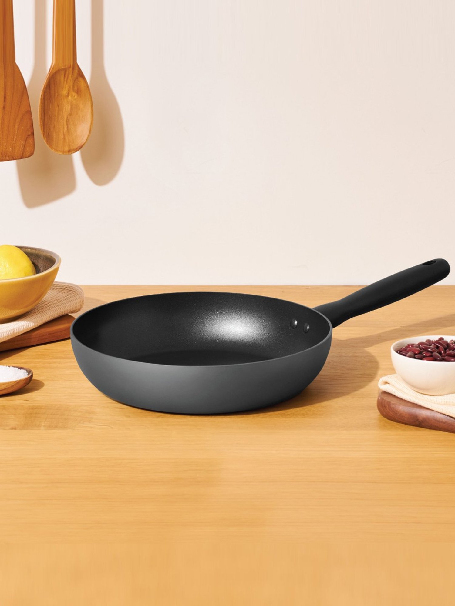 Meyer Bauhaus Grey Aluminium Frypan (26cm)