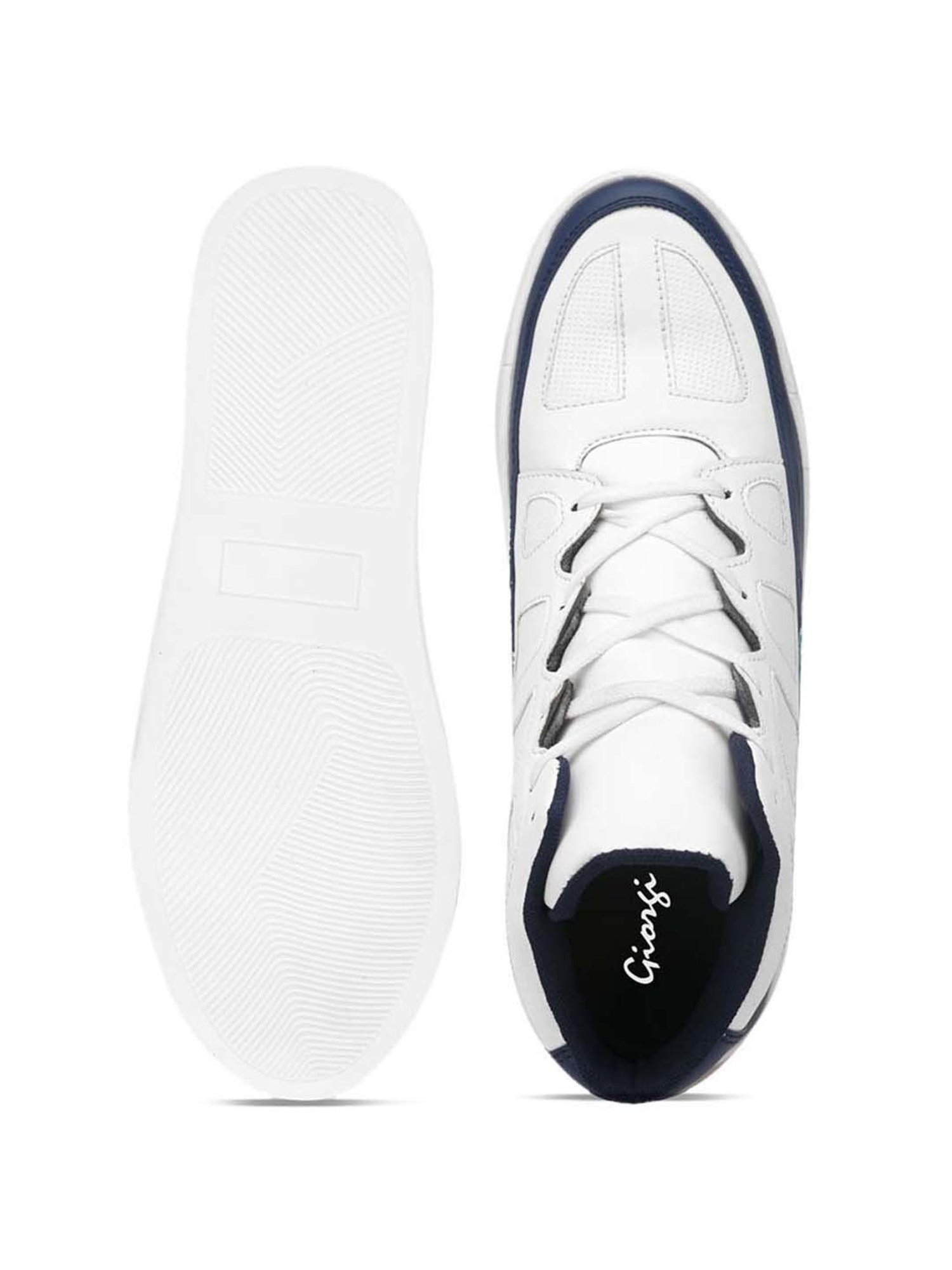 Giorgio Men's White Ankle High Sneakers