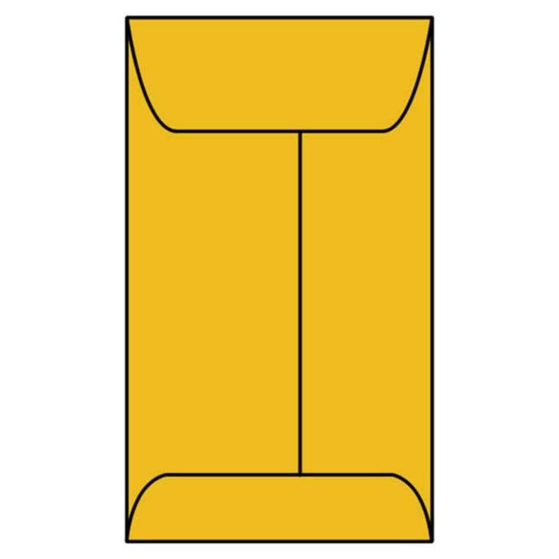 #6G Open End Coin Envelopes, 3-3/8" x 6", 28#, Roptex, Tan / Brown Kraft (Box of 500)