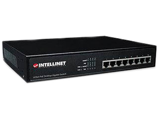 Intellinet 560641 8-Port PoE+ Desktop Gigabit Switch
