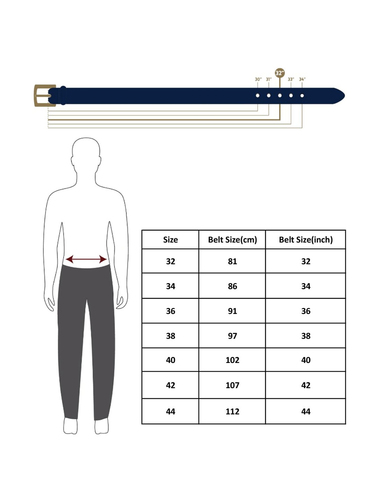 Kara Black Leather Waist Belt for Men