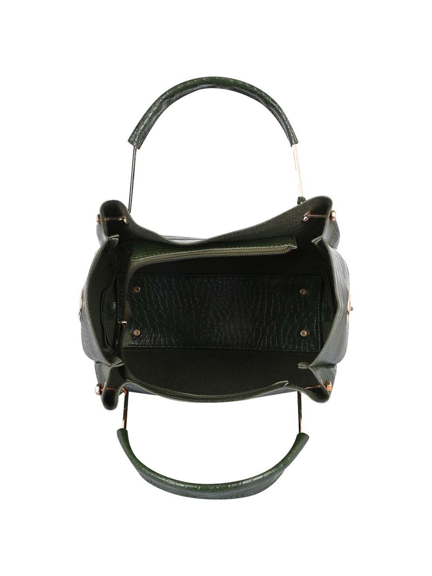 Call It Spring Black Combo Solid Large Tote Handbag