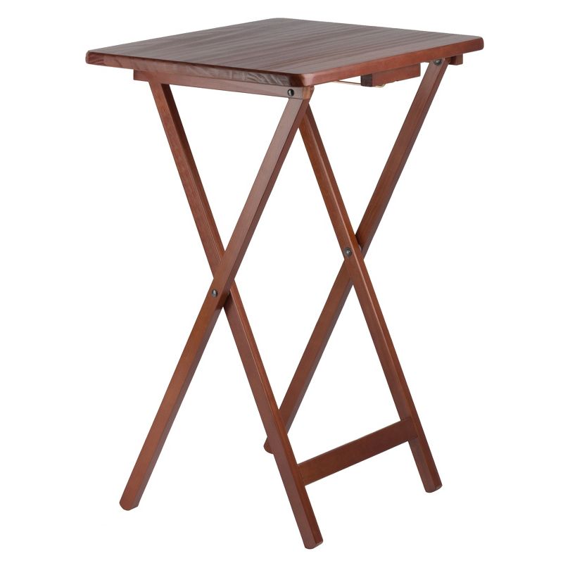 Emma and Oliver 72" x 12" x 12" Birchwood Bar Top Riser with Silver Legs
