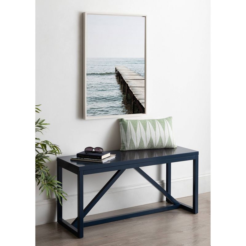 23" x 33" Sylvie White Lake Pier Framed Canvas by Amy Peterson White - DesignOvation