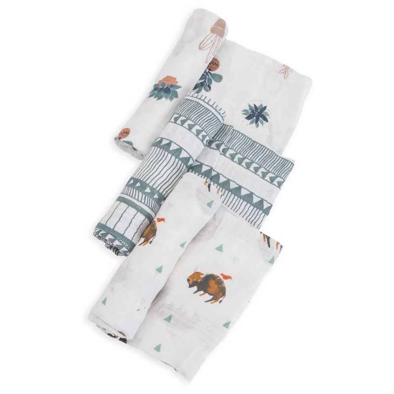 Little Unicorn Cotton Muslin Swaddle Blankets - Bison