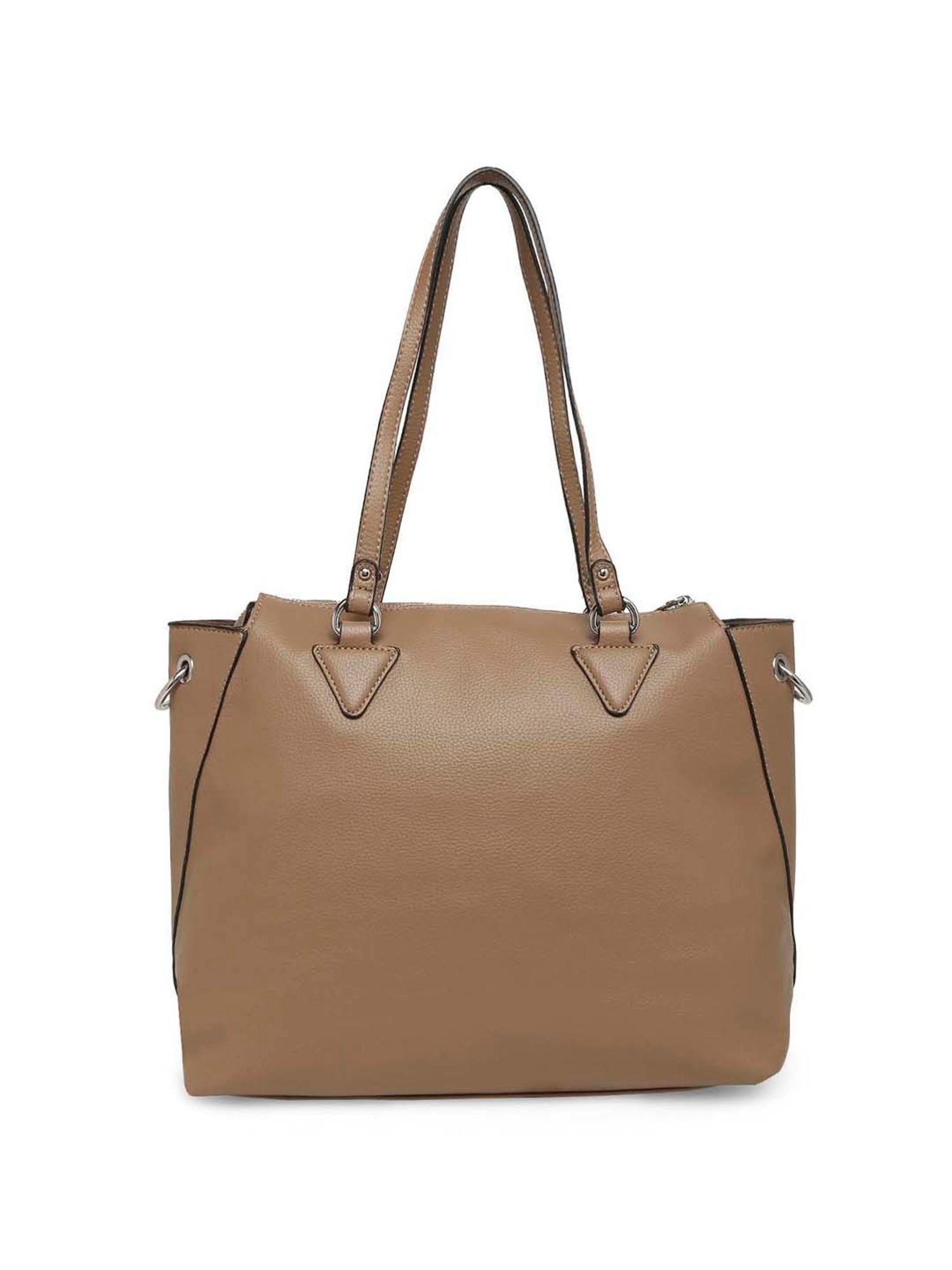 Marina Galanti Brown Textured Medium Tote Handbag