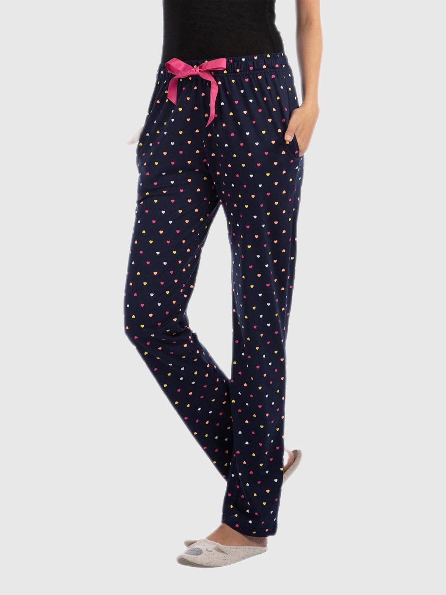 Nite Flite Blue Heart Print Track Pants