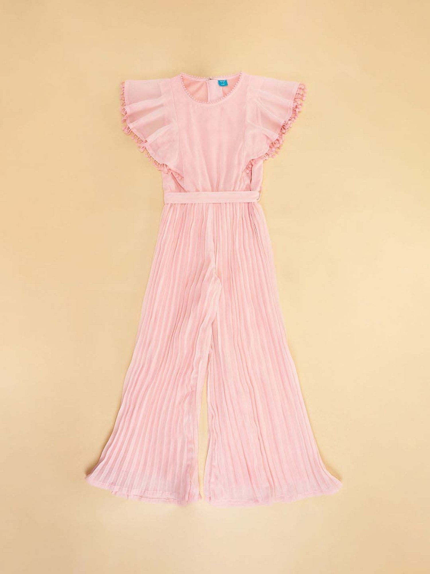 Stylestone Kids Red Printed Jumpsuit