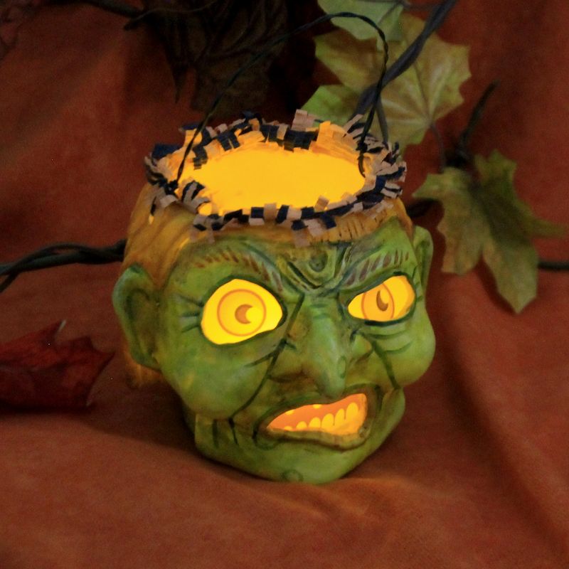 Jorge De Rojas 3.5" Witchy Woman Bucket Halloween Glow  -  Decorative Figurines