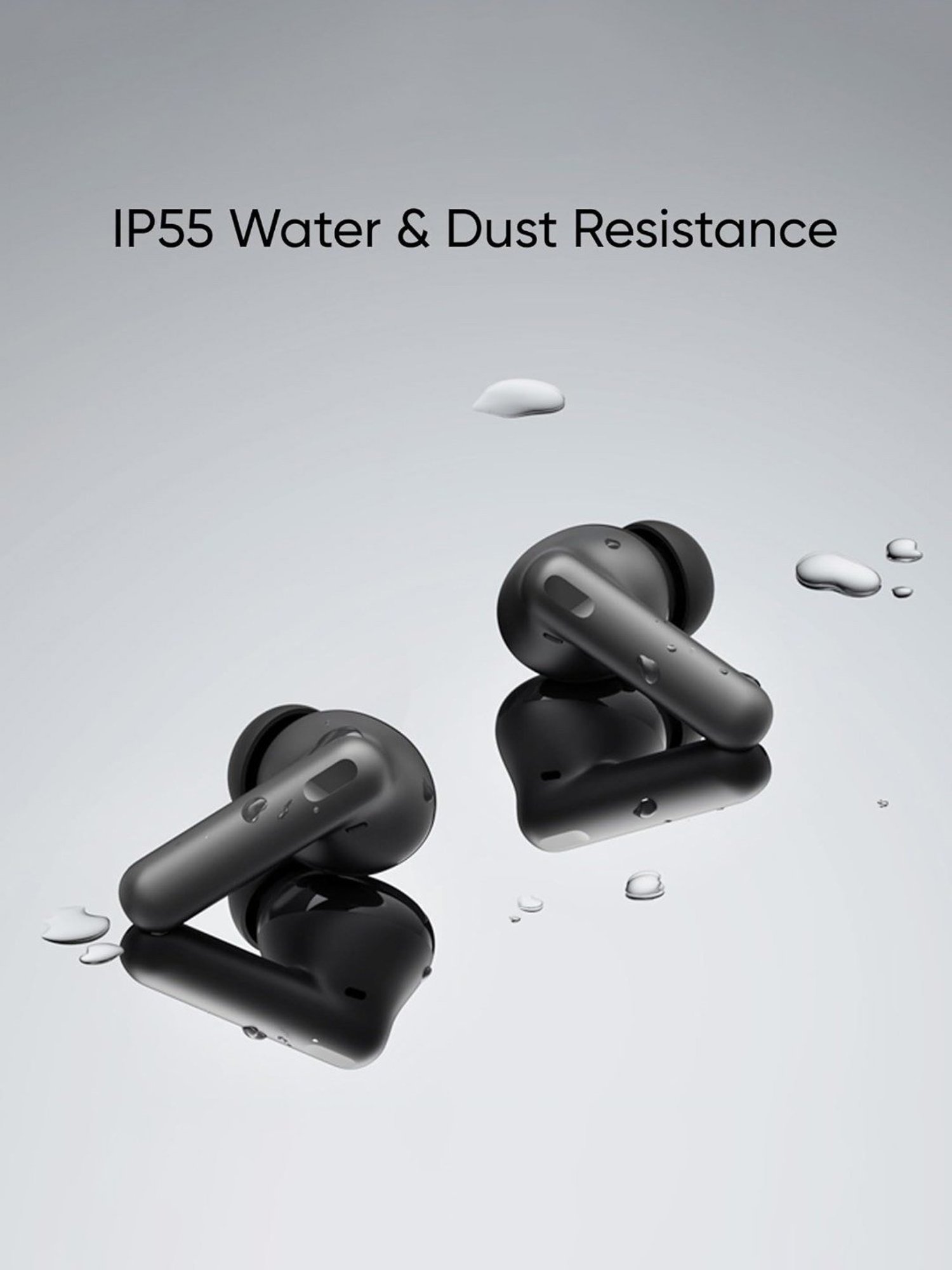 Realme Buds T300 in Ear Earbuds with 30dB ANC & Upto 40Hrs Battery (Stylish Black, True Wireless)