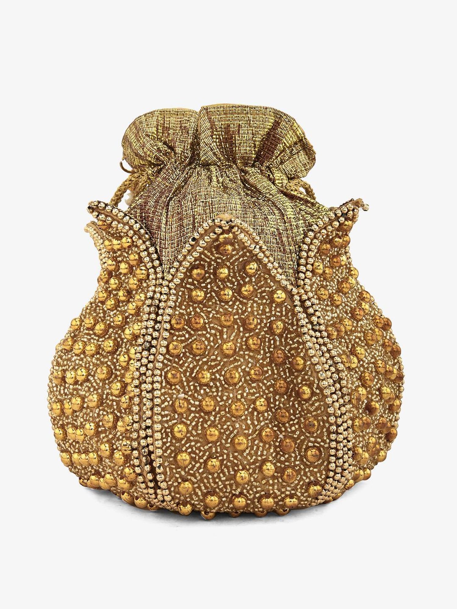 Gaurapakhi Golden Embellished Potli