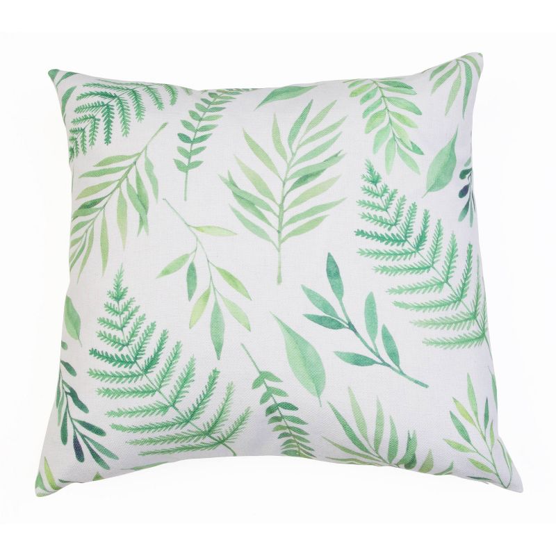 3pk Becca & Harris "Home" Botanical Pillow Set White/Green - Décor Therapy