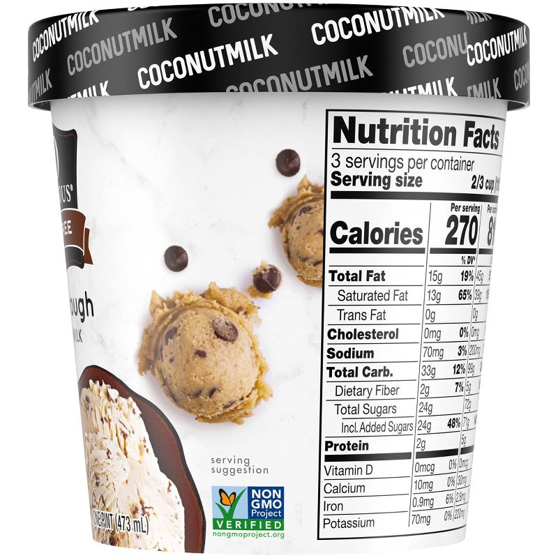 So Delicious Dairy Free Coconut Milk Frozen Dessert Cookie Dough - 16oz