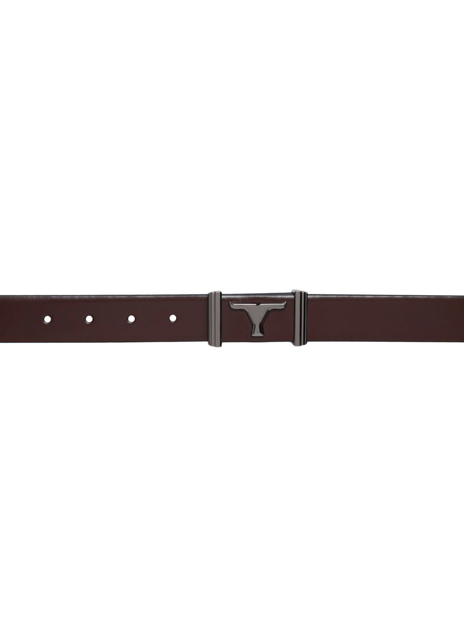 Bulchee Brown Leather Solid Waist Belt