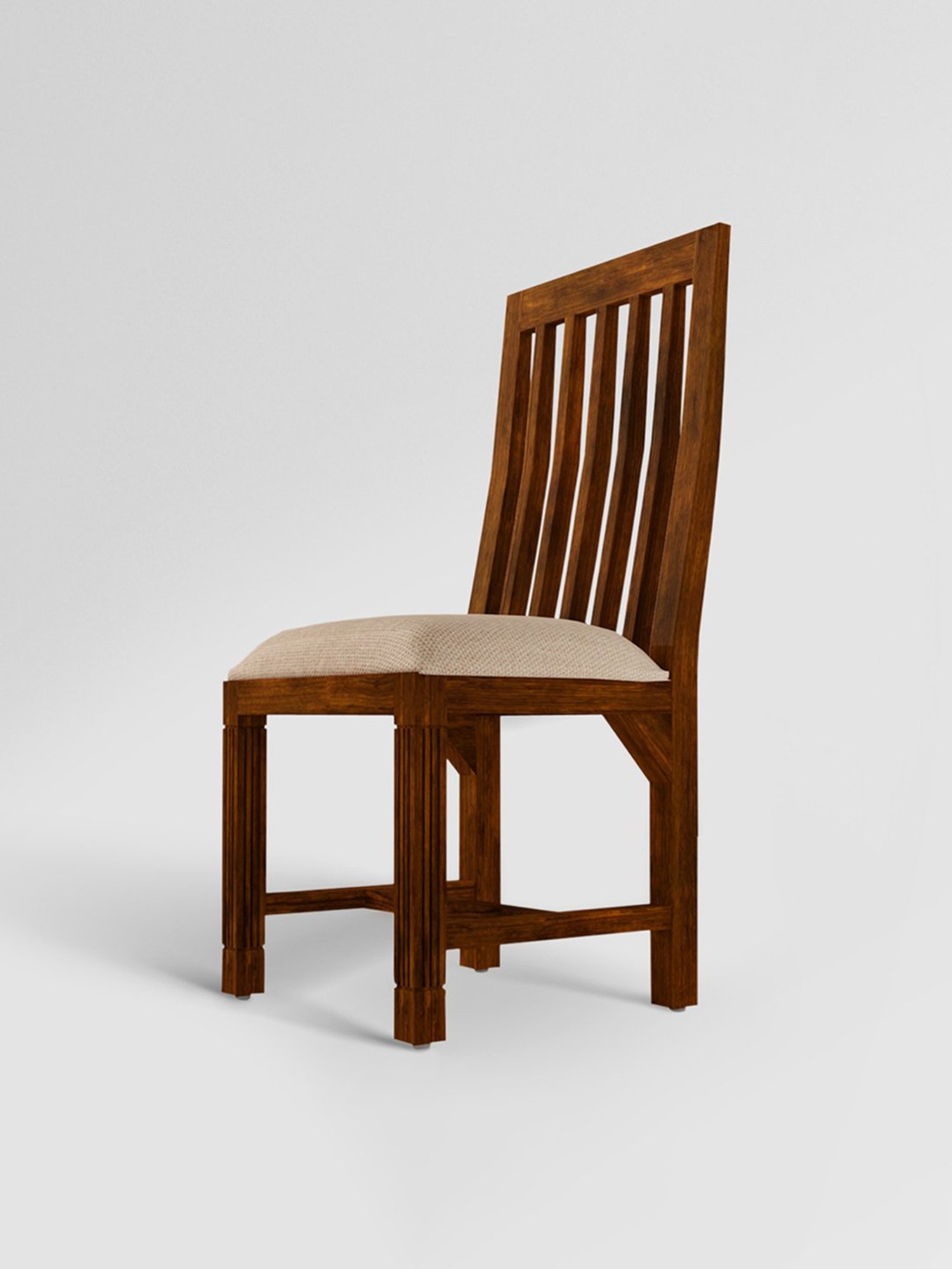 Durian Elanor Modern Brown & Beige Premium Leatherette Dining Chair