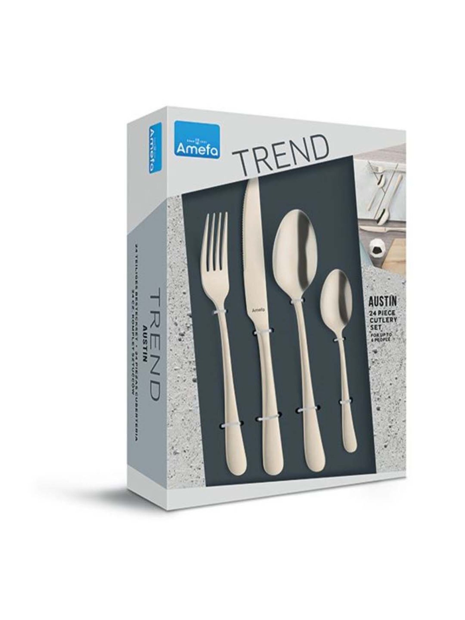 AMEFA Austin Gold Stainless Steel Cutlery Set