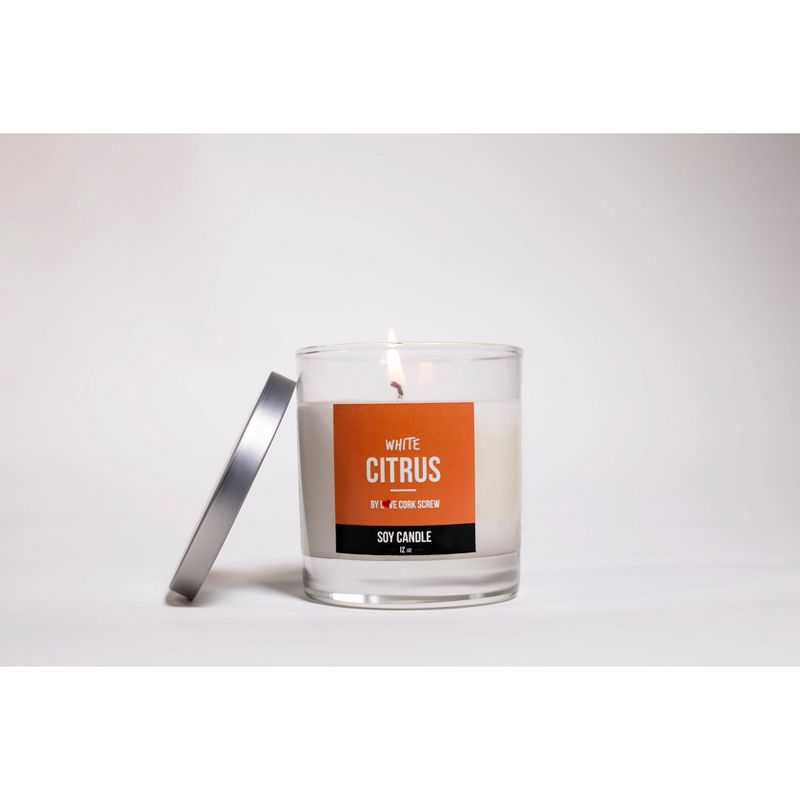 Citrus White Candle - Love Cork Screw