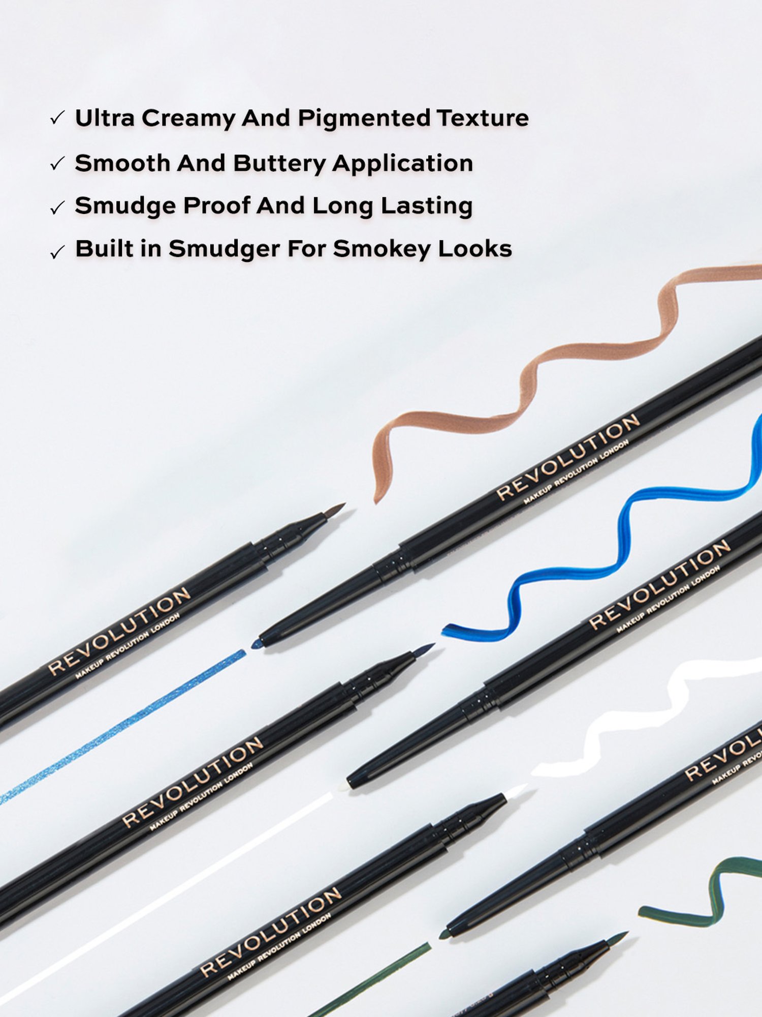 KINDED Liquid Eye Liner Golden Glaze & Greyish Silver Combo